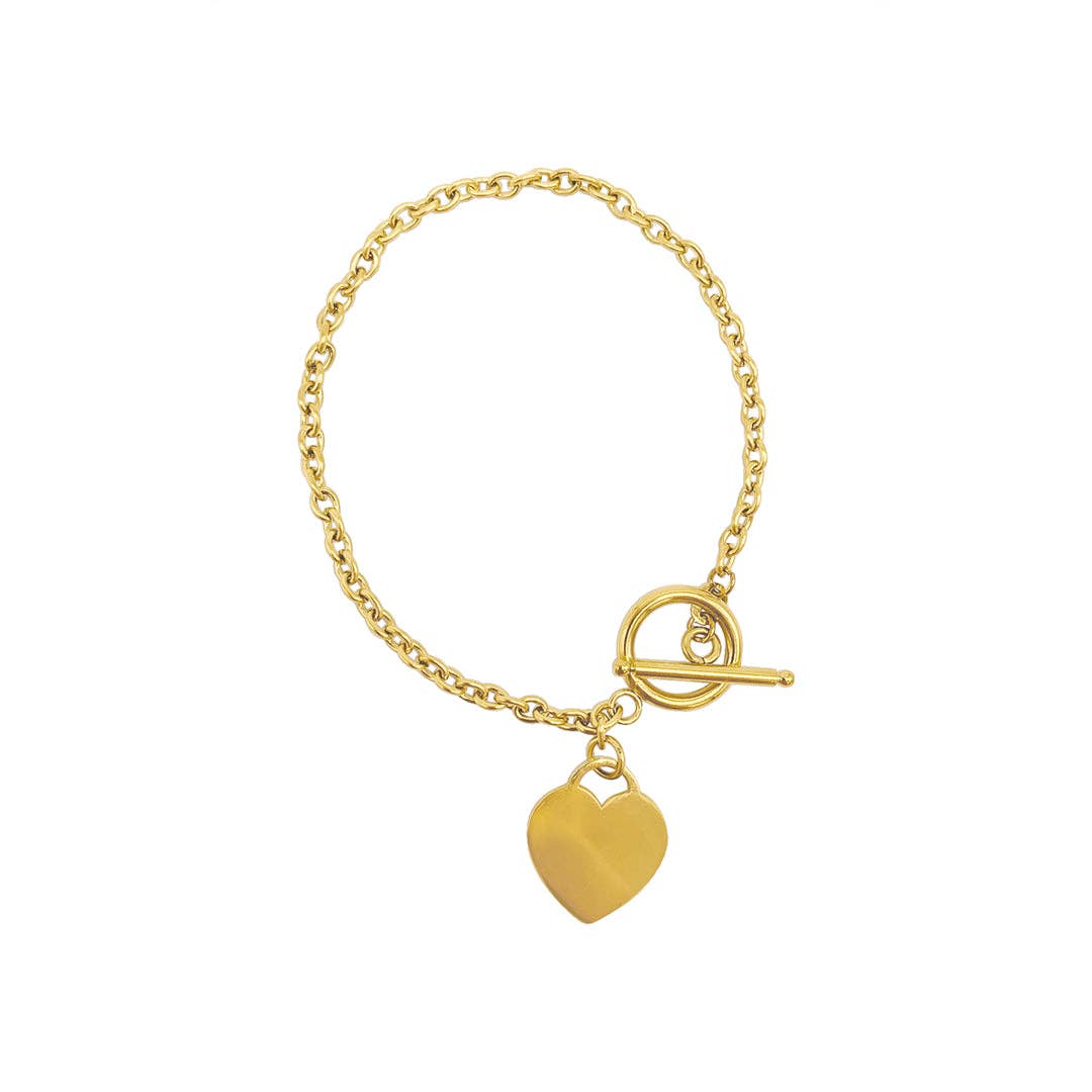 Heart Toggle Bracelet