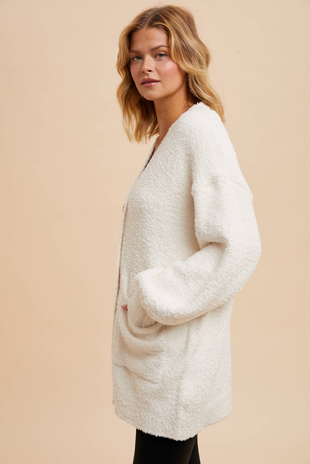 Fuzzy Chenille Cardigan