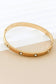 18K Gold Plated Waterproof Stainless Steel Bangle - 7036: S0OX3T7036 Gold