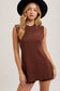 Sleeveless Knit Sweater & Short Set