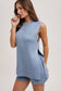 Sleeveless Knit Sweater & Short Set