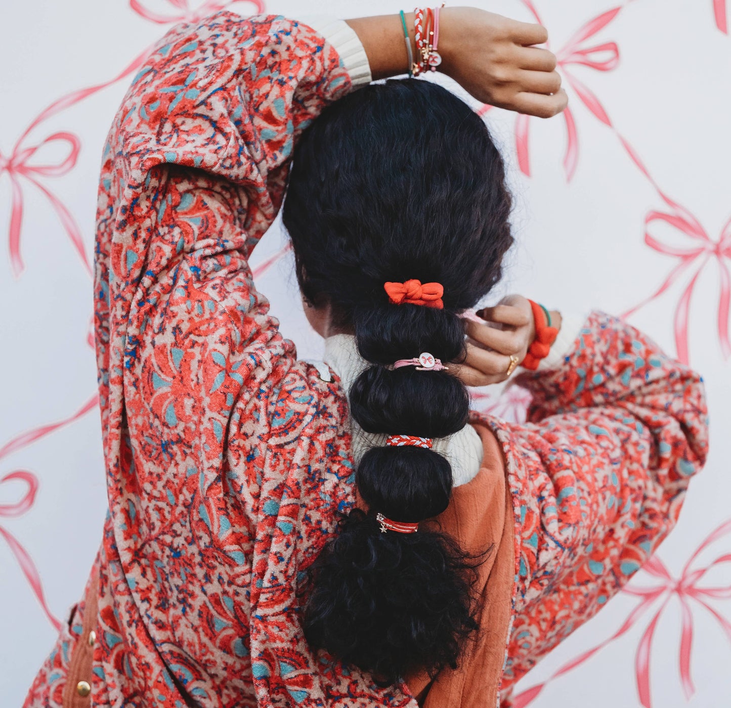 K'lani "Joy" Holiday Bow Hair Tie Bracelets