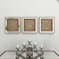 Gold Metal Embossed Floral Mirror Wall Decor