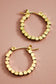 18K Gold Plated Waterproof Stainless Steel Hoop Earrings - 7191: S0OX3T7191