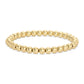 6mm Beaded Bracelets - Gold