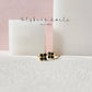 BLACK CZ SQUARE STUD EARRINGS