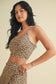 Leopard Print Racerback Crop Tank