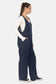 Cotton Blend Hooded Overalls: Black
