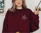 EMBROIDERED Love Sign Language Valentine's Day Sweater: White / Medium