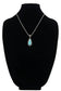 Western Hand Stone Teardrop Necklace