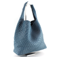 Woven Hobo Bag w/Cosmetic Pouch