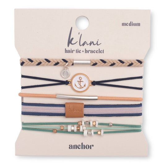 K'Lani Hair Tie Bracelets: Anchor