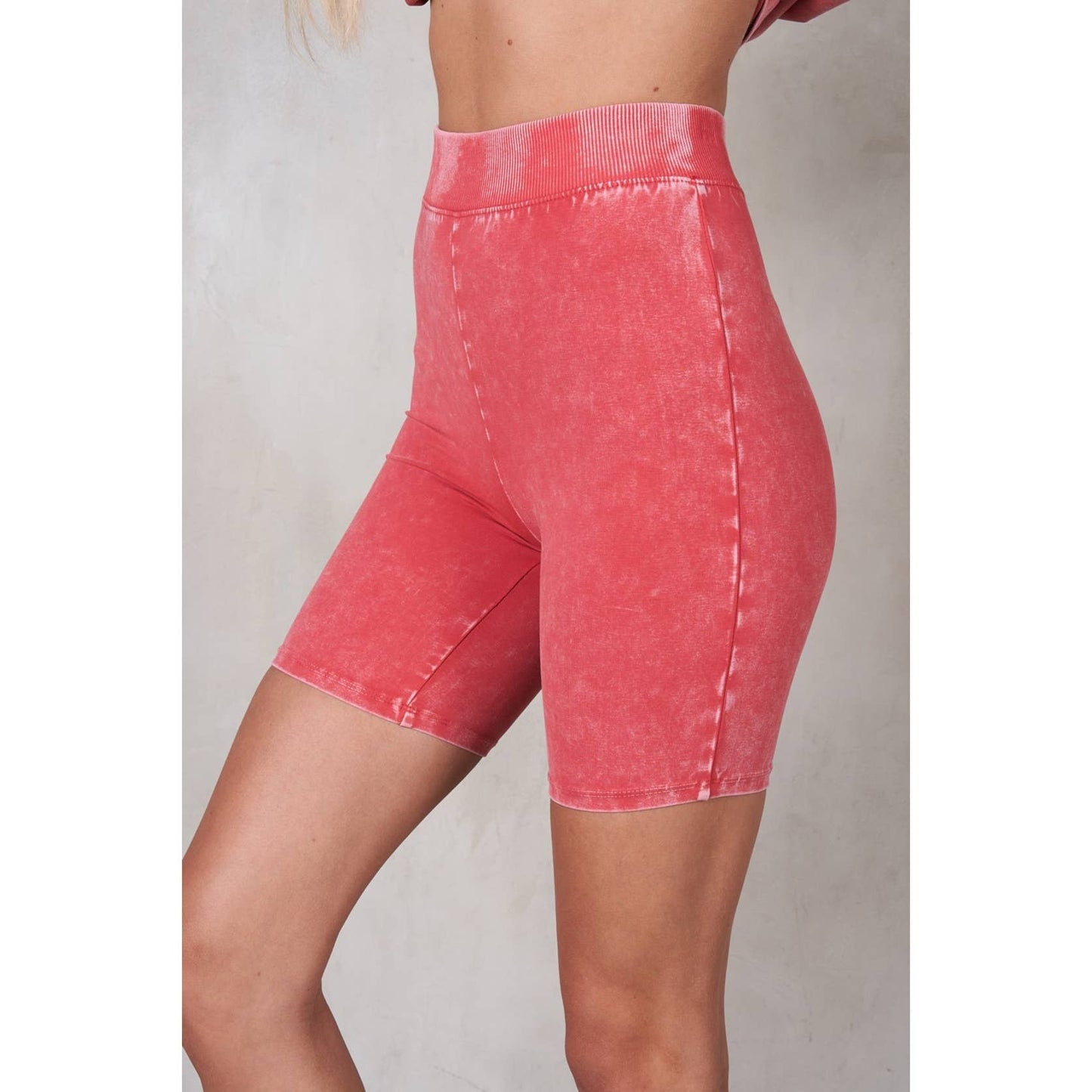 Mineral Washed Basic Bike Shorts