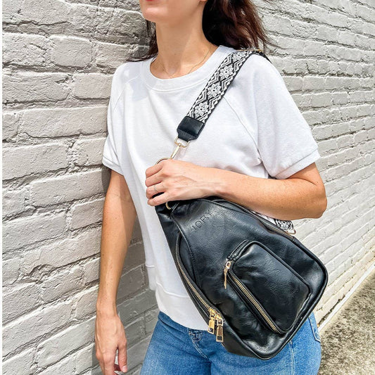 Handbag Sling Cross Body Bag | Hailey Midnight