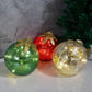 Crackle Glass Tabletop Christmas Ornaments