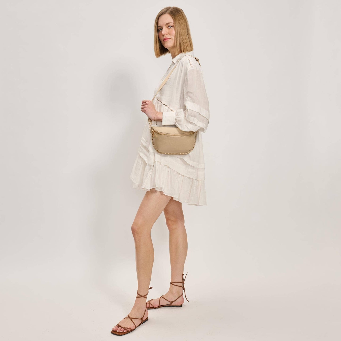 Gizelle Belt Bag: Stone