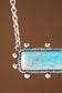 Western Bar Necklace with Hand Stone