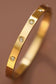 18K Gold Plated Waterproof Stainless Steel Bangle - 7036: S0OX3T7036 Gold