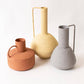 Vase - Stucco Textured Modern Shaped (Set Of 03)
