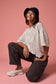 Camo Ribbed Loose Fit Ribbed Shirt