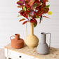 Vase - Stucco Textured Modern Shaped (Set Of 03)