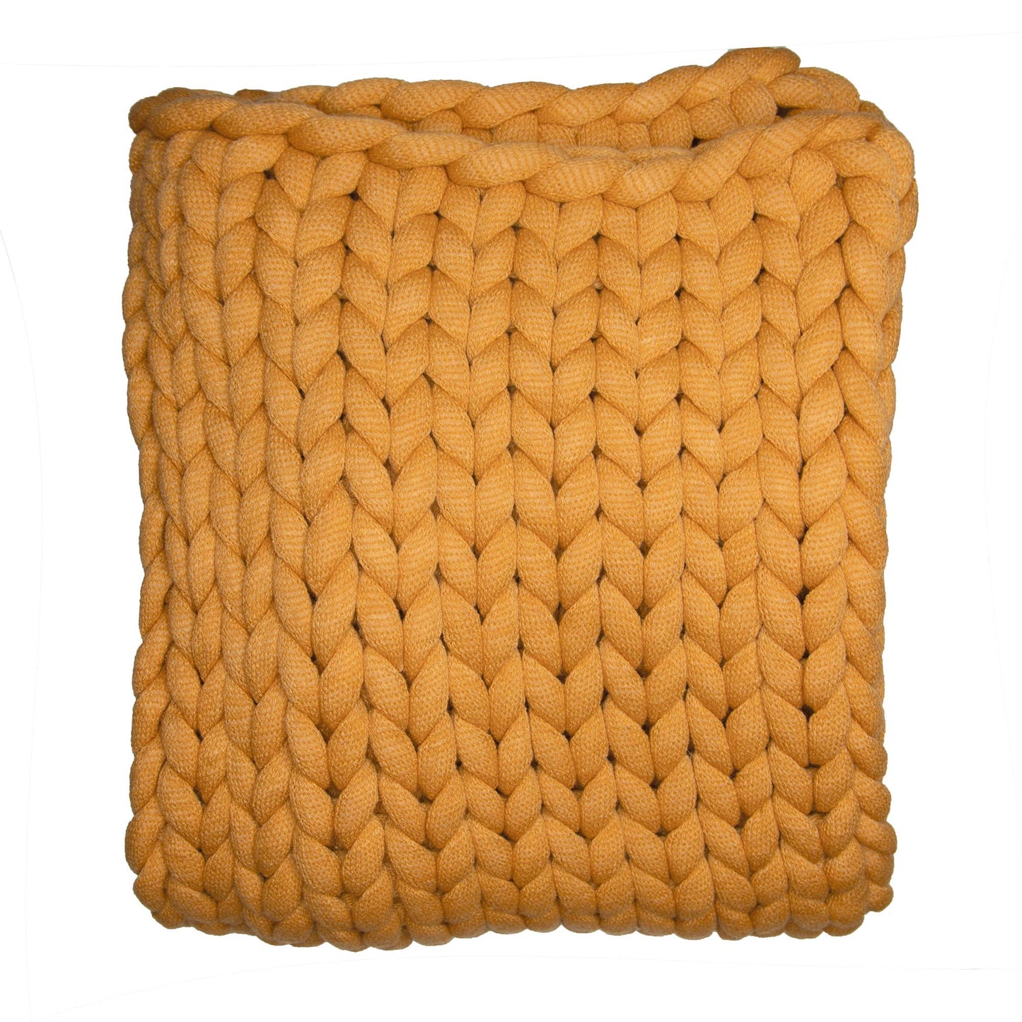 Chunky Knit Throw: Cream