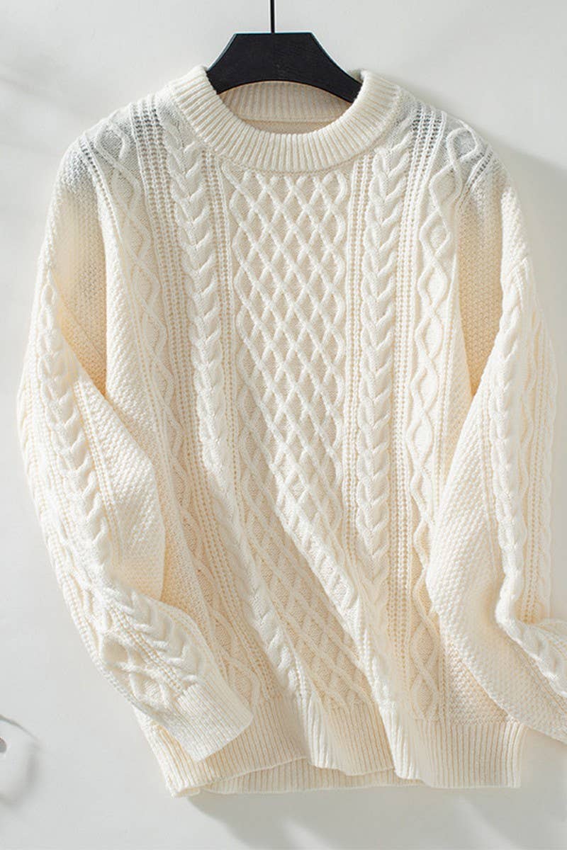 Twisted Knitted Sweater