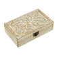 Mango Wood Floral Handmade Hinged Lid Boxes