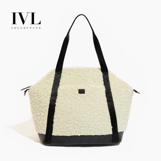 Freshly Picked Ebony Sherpa Teddy Tote Backpack