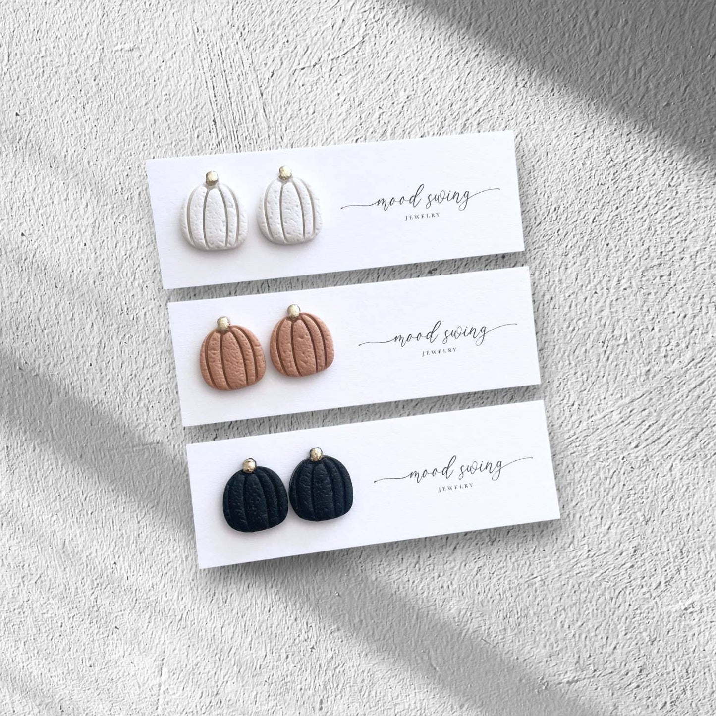 Pumpkin Patch Collection | Polymer Clay Studs  : Burnt Orange