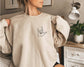 EMBROIDERED Love Sign Language Valentine's Day Sweater: White / Large