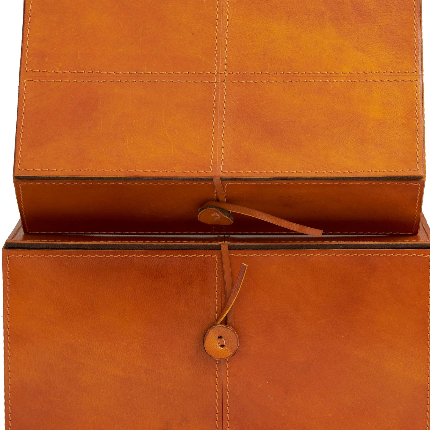 Leather Cowhide Storage Box's