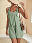 Solid Color Romper - Apricot