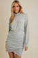 Long Sleeve Wrap Skirt Dress