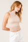 MESH MOCK NECK TANK WITH CAMI CROP TOP