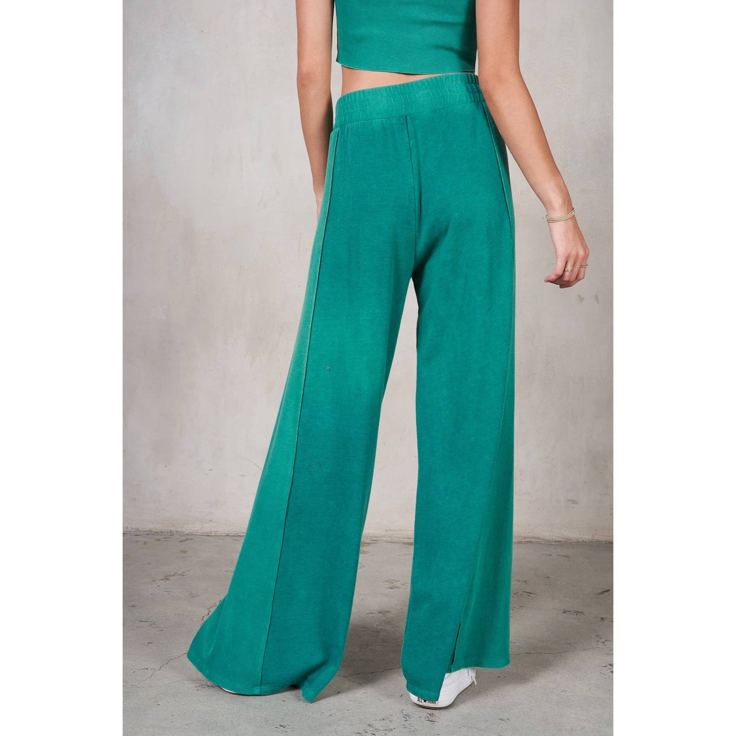 Halter Neck Crop Top and Pants Set