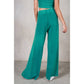 Halter Neck Crop Top and Pants Set