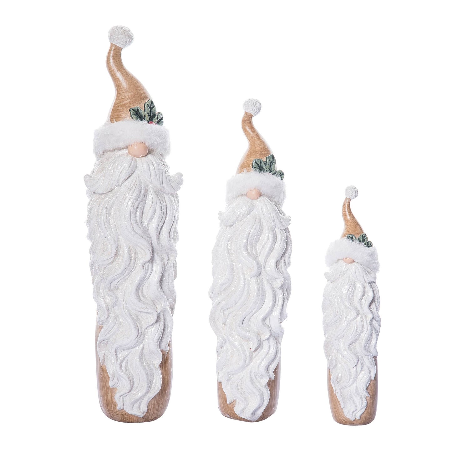 Resin Christmas Santa Statuettes