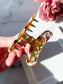 Mini French Claw Tortoise Shell Acetate Hair Clip: Sea Glass