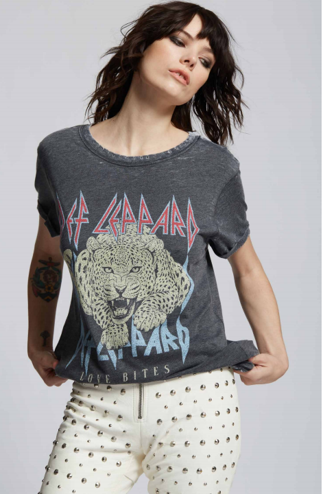 Vintage DEF Leppard Love Bites Burnout Tee