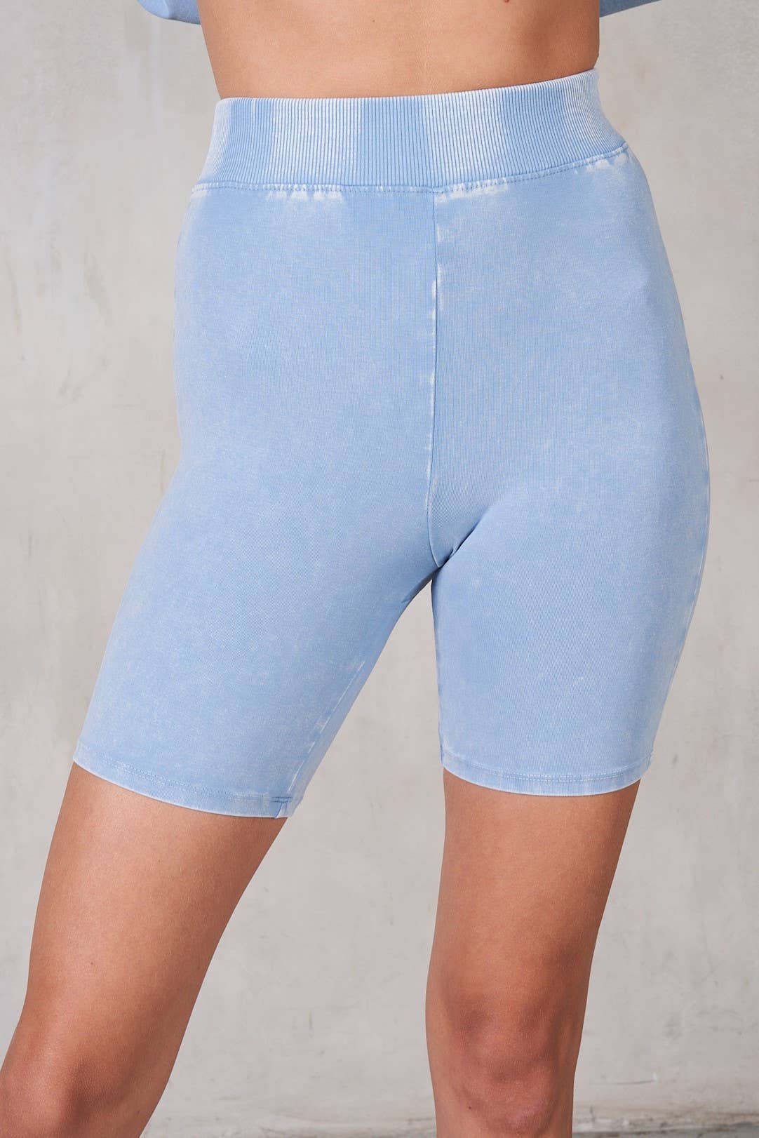 Mineral Washed Biker Shorts