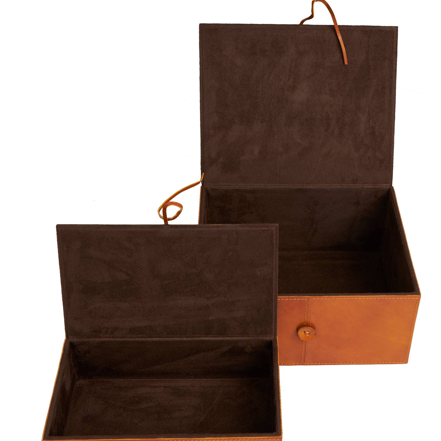 Leather Cowhide Storage Box's