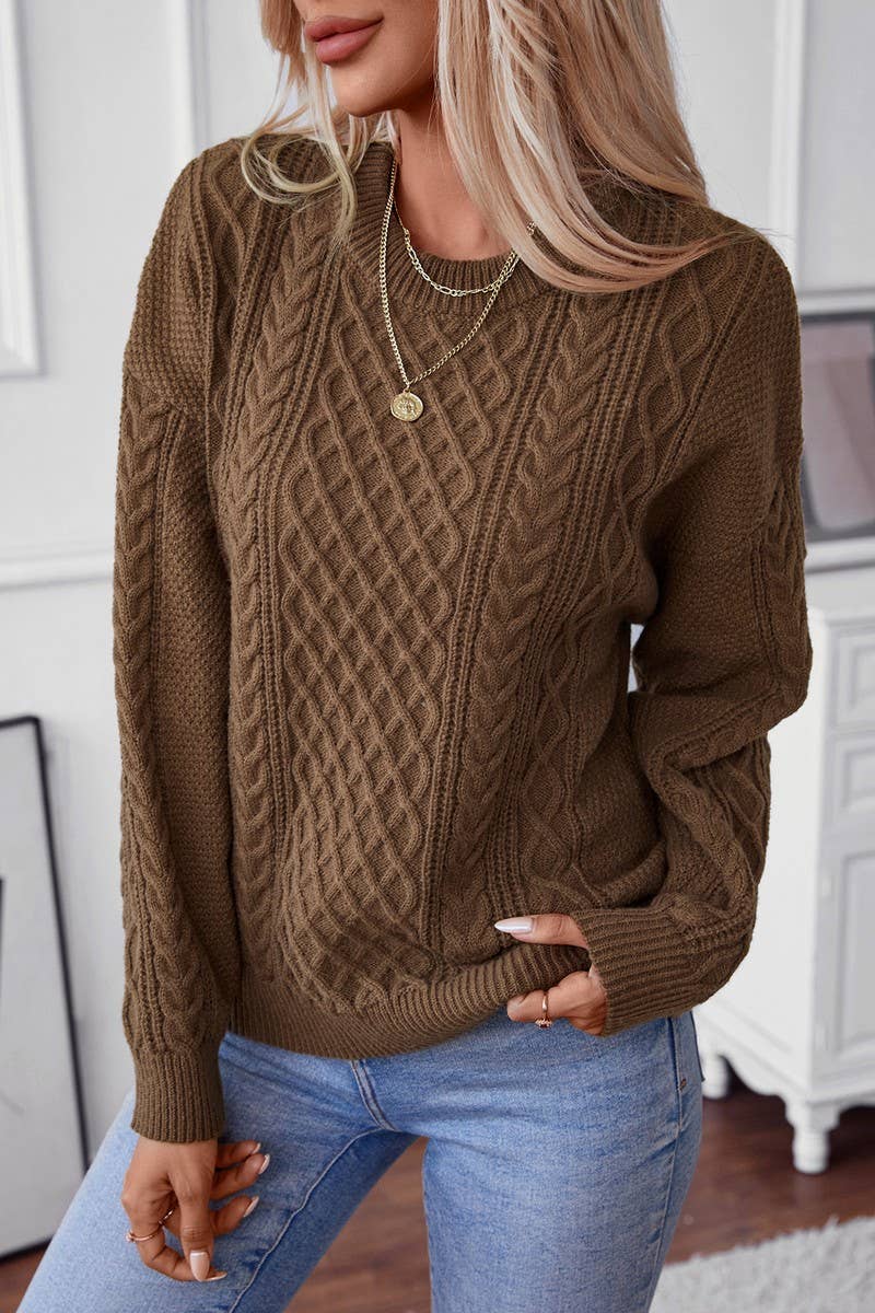 Twisted Knitted Sweater