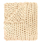 Chunky Knit Throw: Cream