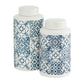 Ceramic Decorative Jars with Spanish Tile Patterns