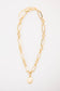 18" 18K Gold Plated Chain Necklace with Horseshoe Pendant : Yellow Gold