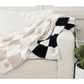 Checker Luxe Home Blanket: Sand/Cream