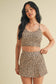 Leopard Print Racerback Crop Tank