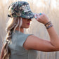 K'lani "Adapt" Camo, Gold Charm Antler Hair Tie Bracelet Set