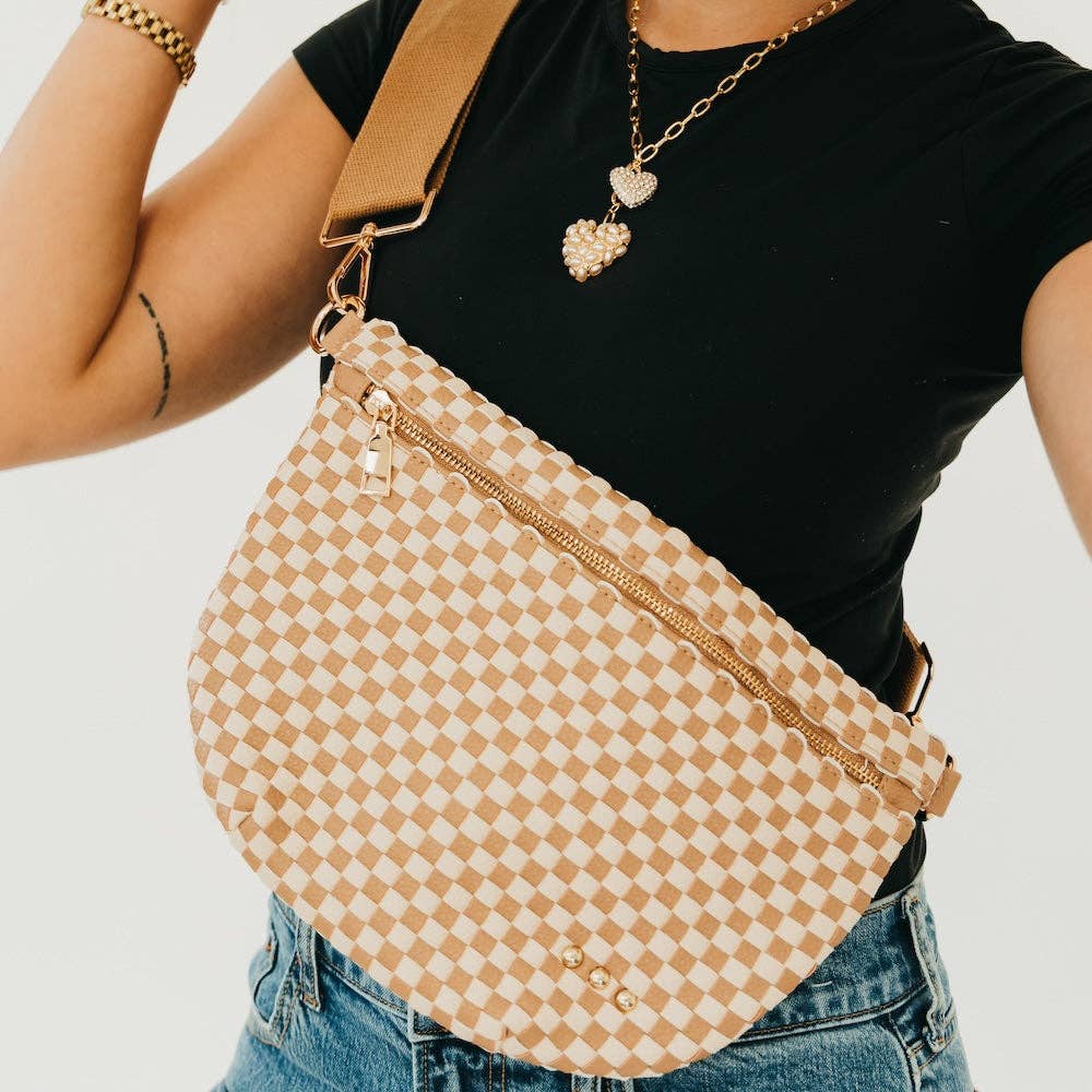 Westlyn Woven Bum Bag Wholesale -Brown